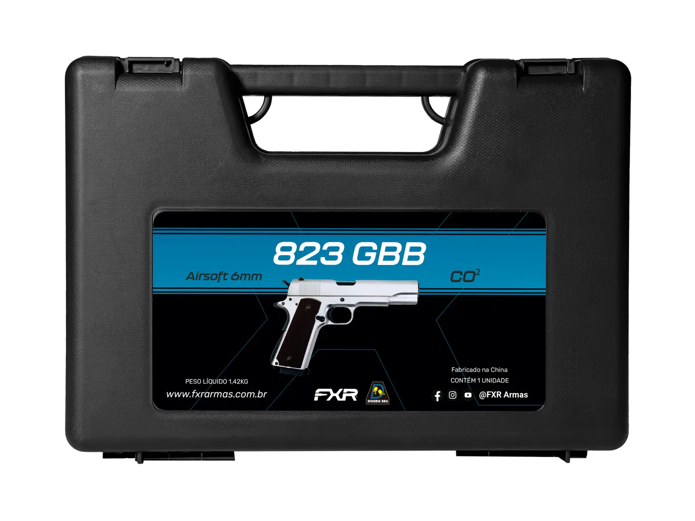 Pistola de Airsoft CO2 Double Bell 1911 6mm - Imagem 8