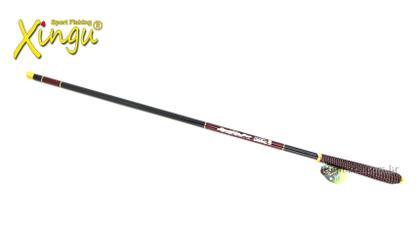 VARA TELESC 4,90M - 10 PARTES CARBON RED - XINGU - Imagem 2