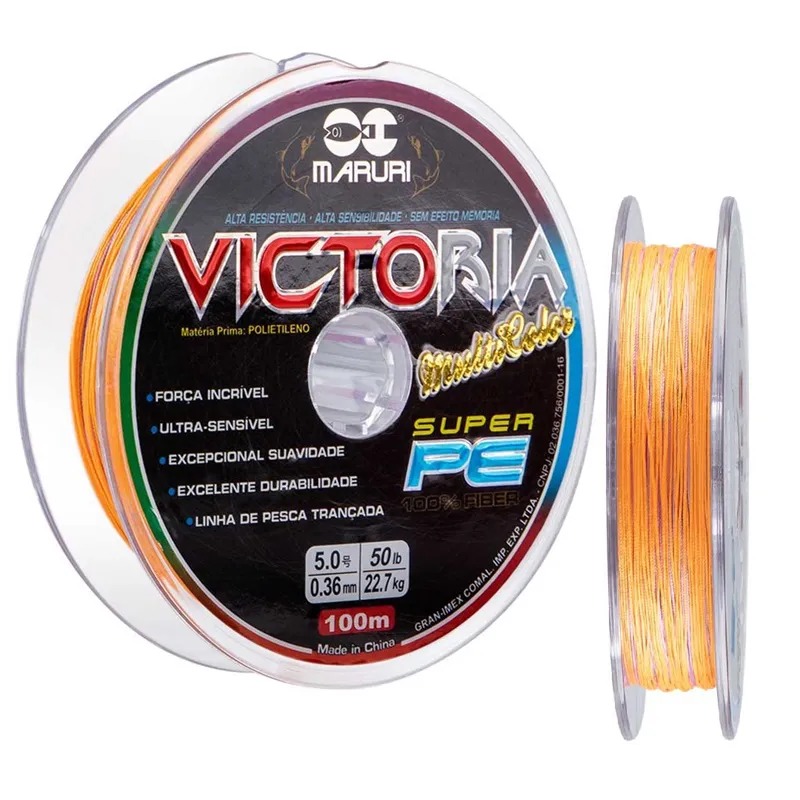 Linha Multifilamento Maruri Victoria 8X Multicolor 0.40mm 100m - Imagem 2
